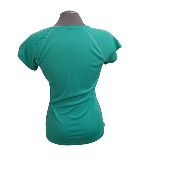 Champion C9 Brand Semi Fitted Active Wear Women Size Medium Green Short Sleeve - Picture 3 of 11